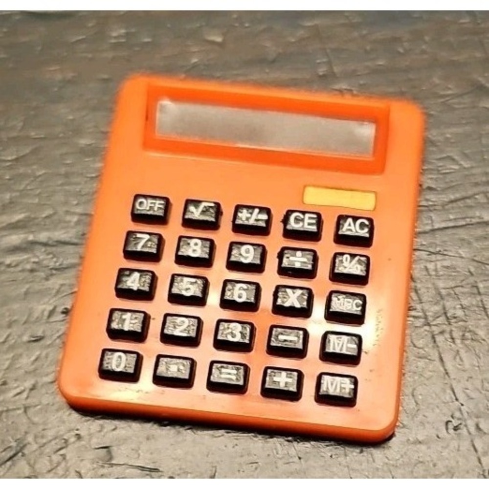 1/6 Scale Calculator Model Plastic for 12" Figure Scene Accessories